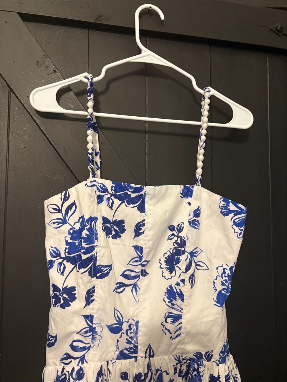 1. State Blue Floral Midi Dress on White - Picture 2 of 6